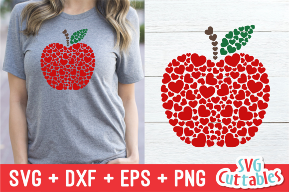 Apple with Heart Teacher Valentines: A Versatile Embroidery Design
