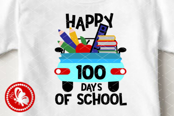 Car Happy 100 Days of School Apple Art: A Versatile Graphic Design Asset for Crafts