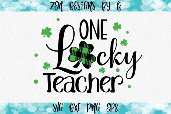 Lucky Teacher Graphic: A Versatile Craft Design Asset for Creative Projects