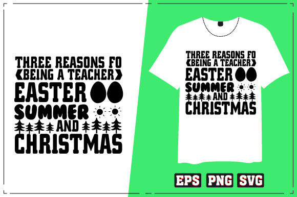 Three Reasons for Being a Teacher Easter: A Vibrant Graphic for Crafts and Graphics